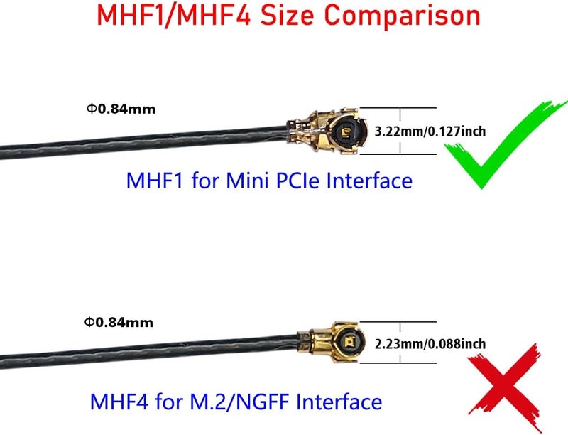 Tenmory 915MHz LoRa Antenna Indoor 3dBi Gain Omni SMA Male + U.FL MHF1 Cable 2 Pcs - Image 4
